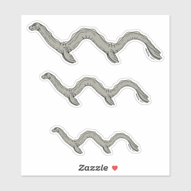 Kanadischer Monster-See Aufkleber (Blatt)