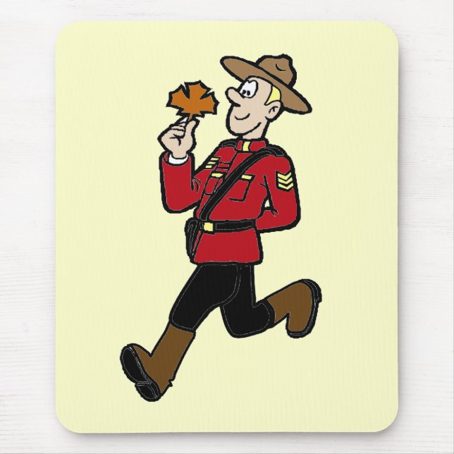 Kanadischer Mountie Mousepad (Vorne)