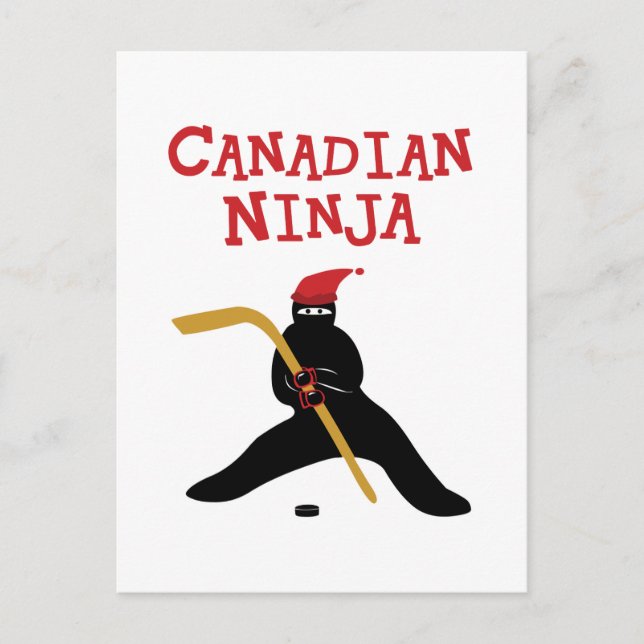 Kanadischer Ninja Postkarte (Vorderseite)