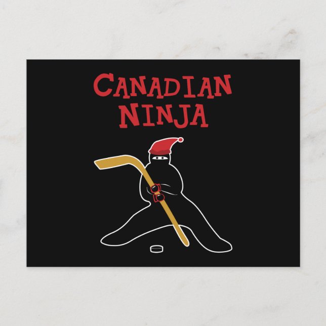 Kanadischer Ninja Postkarte (Vorderseite)