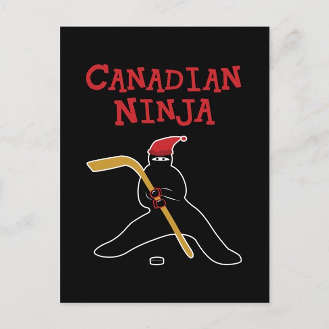 Kanadischer Ninja Postkarte (Vorderseite)