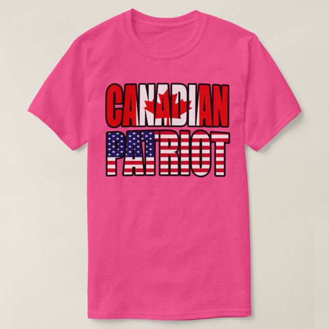 Kanadischer Patriot Pride Heritage Flag Geschenk T-Shirt (Design vorne)
