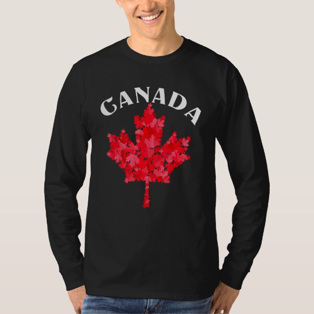 Kanadischer Pride Day Maple Leaf Kanada T-Shirt (Vorderseite)