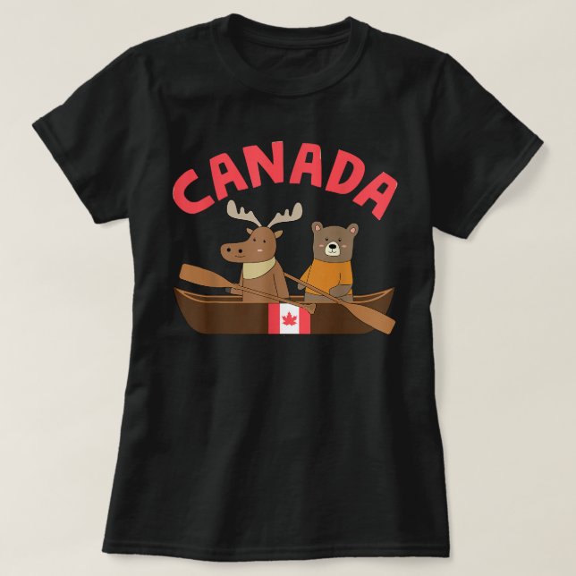 Kanadischer Pride Day Maple Leaf Kanada T-Shirt (Design vorne)