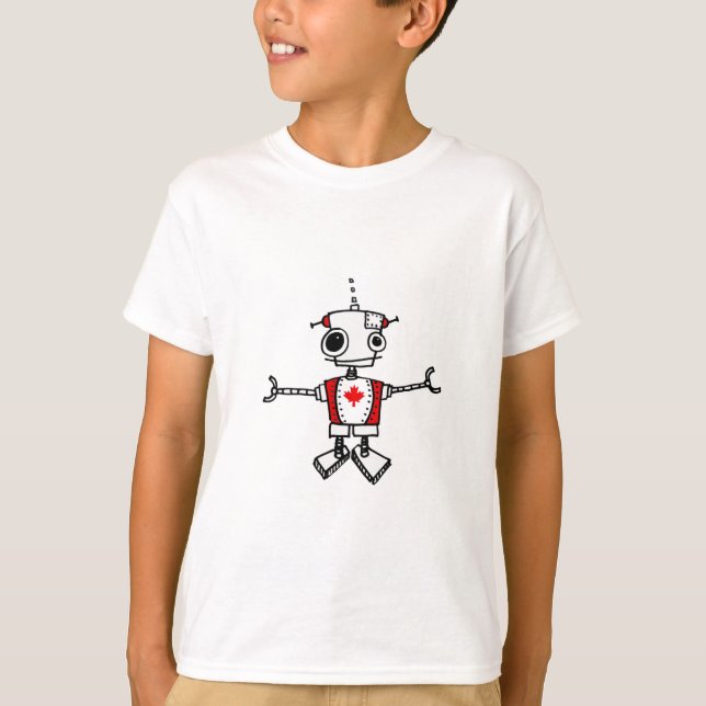 Kanadischer Roboter T-Shirt (Vorderseite)
