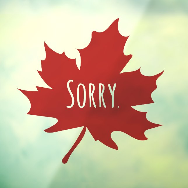 Kanadischer Sonnentag Fensteraufkleber (Blatt 3)