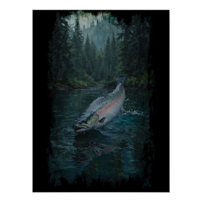 Kanadischer Steelhead Lmon Poster (Vorderseite)