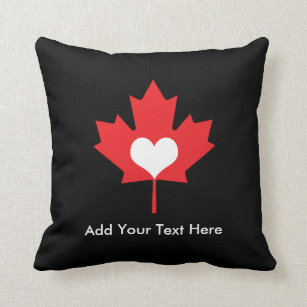 Kanadischer Stolz - i-Liebe-Kanada-Ahorn-Blatt Kissen