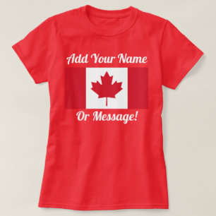 Kanadischer T - Shirt für die Flagge Kanadas