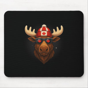 Kanadischer Tag Fahne Ahornleaf Elche Mousepad