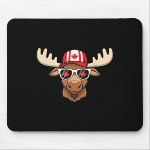 Kanadischer Tag Fahne Ahornleaf Elche Mousepad