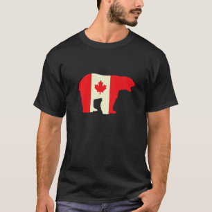 Kanadischer Tagesbär Lover Canadian Maple Leaf Can T-Shirt