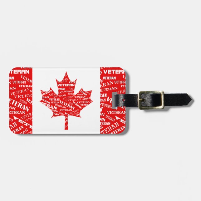Kanadischer Veteranen-Gepäckanhänger Gepäckanhänger (Vorderseite horizontal)