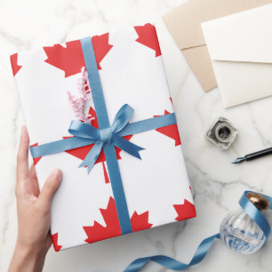 Kanadisches Ahornblatt Geschenkpapier