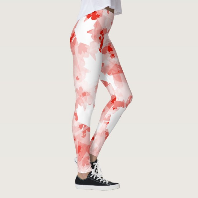 Kanadisches Ahornblatt Leggings (Rechts)
