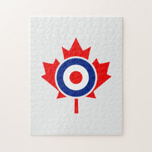 Kanadisches Ahornblatt-Rundbild Mod CANADA Puzzle