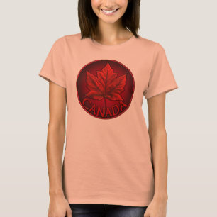 Kanadisches Ahornblatt-T-Shirt für Frauen Souvenir T-Shirt
