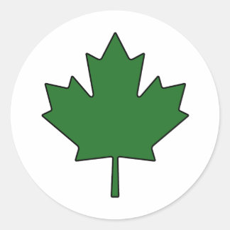 Kanadisches Ahornleaf-Symbol Runder Aufkleber