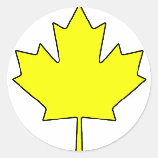 Kanadisches Ahornleaf-Symbol Runder Aufkleber