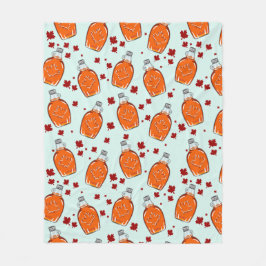 Kanadisches Ahornsirup-Muster Fleecedecke