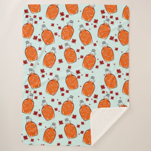 Kanadisches Ahornsirup-Muster Sherpadecke