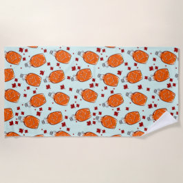 Kanadisches Ahornsirup-Muster Strandtuch