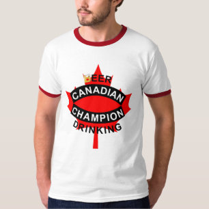 Kanadisches Bier-trinkender Meister T-Shirt
