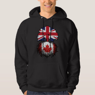 Kanadisches Britisches Tree Roots-Flag für Kanada Hoodie