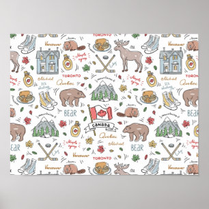 Kanadisches Doodles-Poster Poster