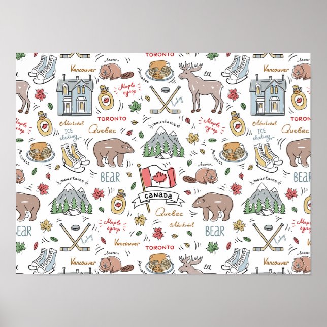 Kanadisches Doodles-Poster Poster (Vorne)