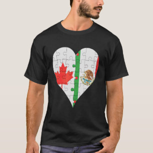 Kanadisches Fahne Herz T-Shirt