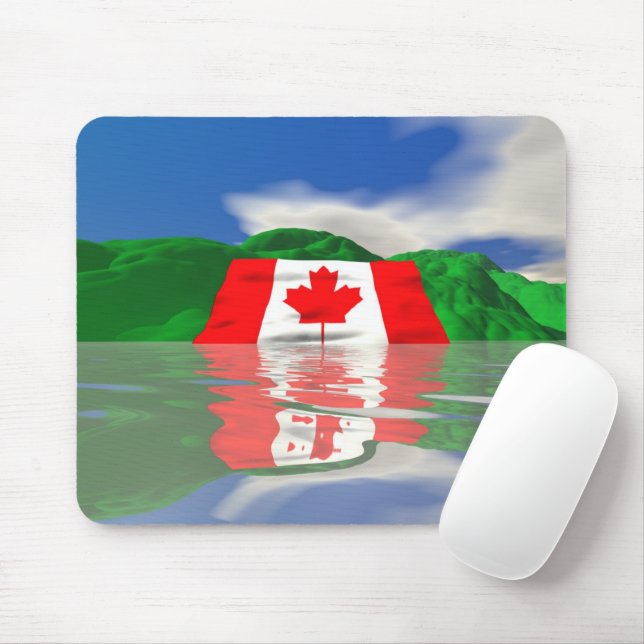 Kanadisches Flaggen-Land Mousepad (Mit Mouse)