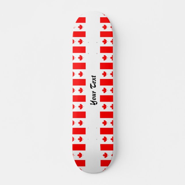 Kanadisches Flaggenmuster Skateboard (Vorne)