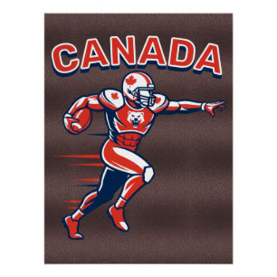 Kanadisches Fußball-Team Dynamische Patriotische A Poster