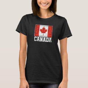 Kanadisches Fußballfeld-Länderflagge Kanadischer S T-Shirt