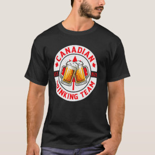 Kanadisches Getränketeam Beer Happy Canada Day Fla T-Shirt