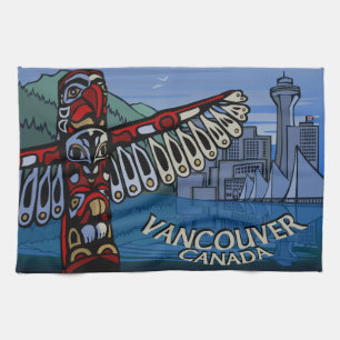 Kanadisches Handtuch Native Totem Pole Vancouver H
