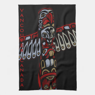 Kanadisches Handtuch Native Totem Pole Vancouver H