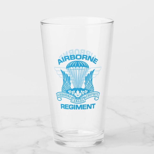 Kanadisches Im Flugzeug Regiment-Bier-Glas Glas (Vorderseite)
