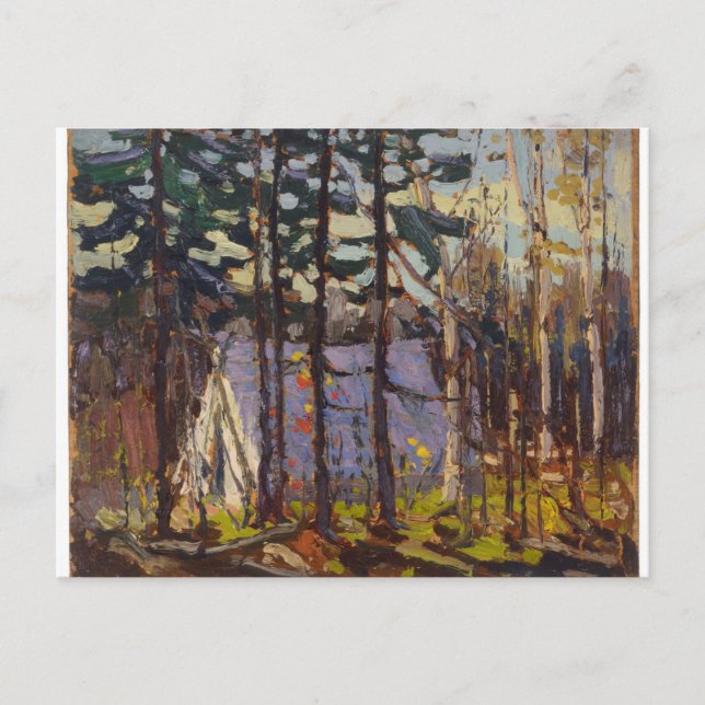 Kanadisches Landschaftskunstlager von Tom Thomson Postkarte (Vorderseite)