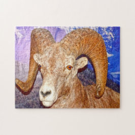 Kanadisches Langhornschaf. Puzzle