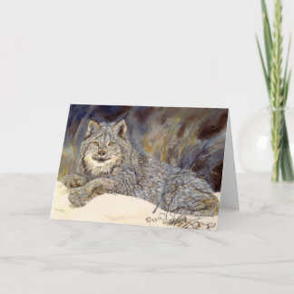 Kanadisches Luchs notecard Karte