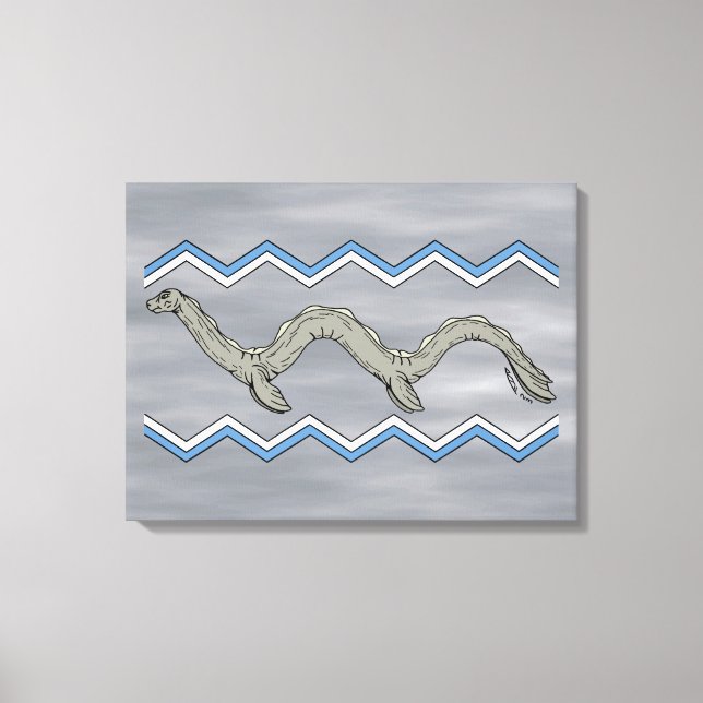 Kanadisches Monster und Zigzags Leinwanddruck (Vorderseite)