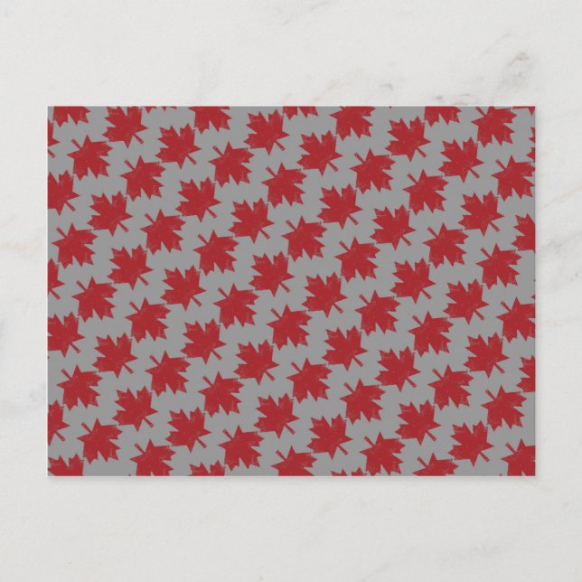 kanadisches Muster Postkarte (Vorderseite)