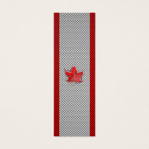 Kanadisches Rotes Ahornblatt auf Carbon Fibre Prin