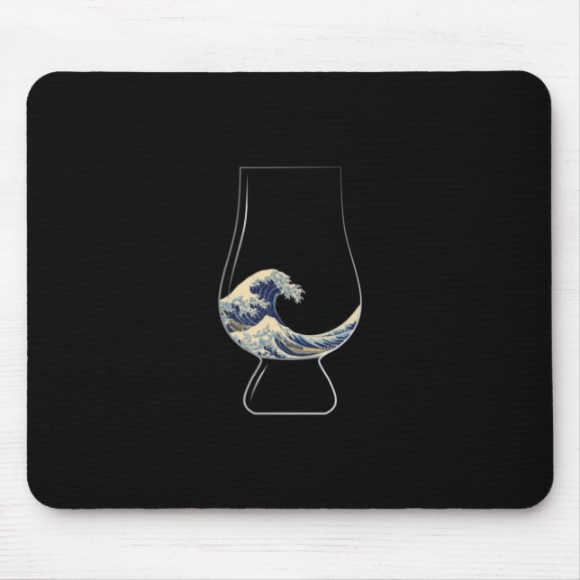 Kanagawa Glencairn Glass Mousepad (Vorne)