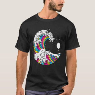 Kanagawa Japanisch Die große Welle der Pansexual L T-Shirt