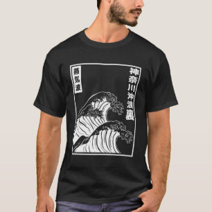 Kanagawa Wave Japanisch Vaporwave Ästhetische Kult T-Shirt