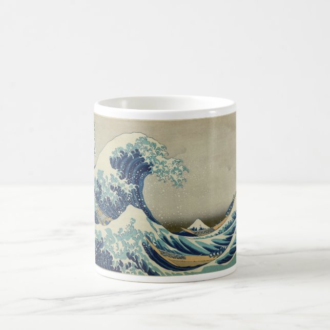 Kanagawa-Welle durch Katsushika Hokusai Kaffeetasse (Mittel)