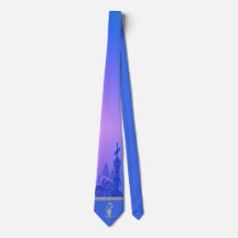 Kanak-Krawatte mit Firstpfeil. Blau.